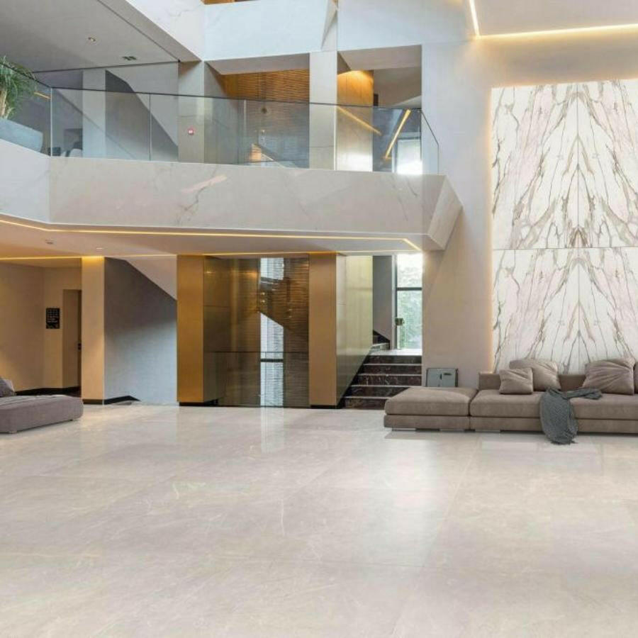 24x48 Glavira Prime Light Grey Matte Marble Look Porcelain Tile 24x48 Glavira Prime Light Grey Matte Marble Look Porcelain Tile - American Tile Depot