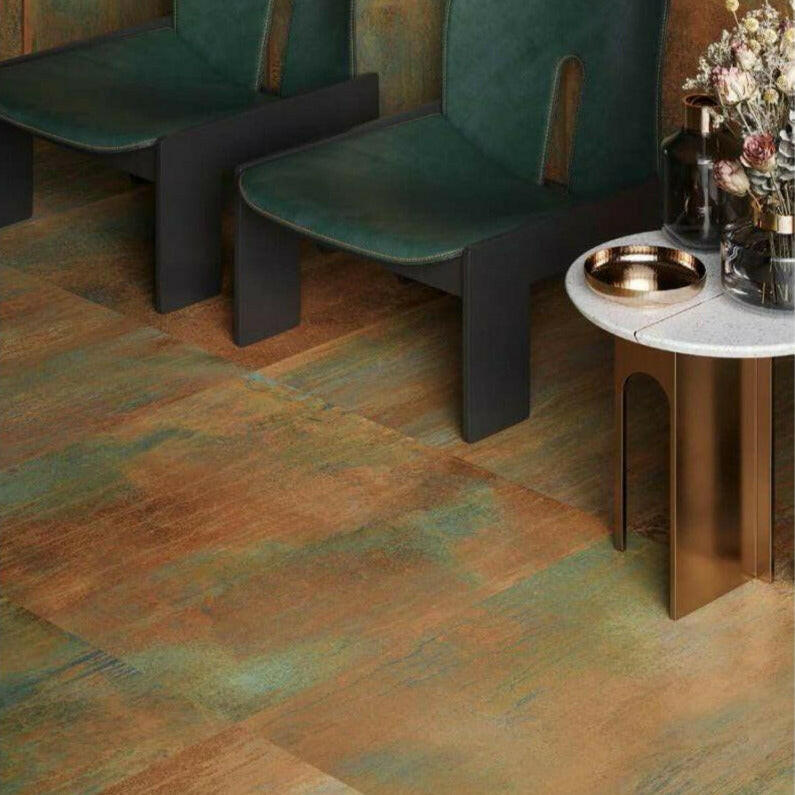 24x48 Gouttra Copper Matte Metal Look Porcelain Tile 24x48 Gouttra Copper Matte Metal Look Porcelain Tile - American Tile Depot