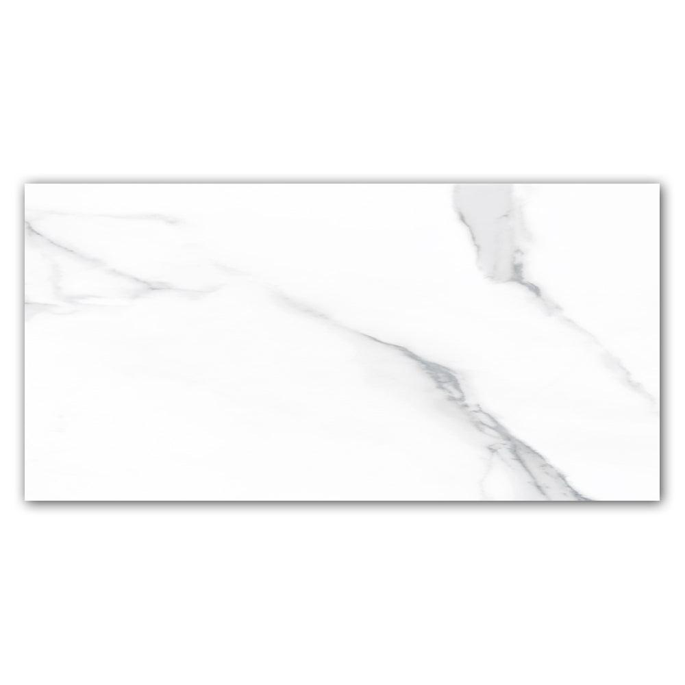 24x48 La Monde Calacatta Light Polished Marble Look Porcelain Tile 24x48 La Monde Calacatta Light Polished Marble Look Porcelain Tile - American Tile Depot