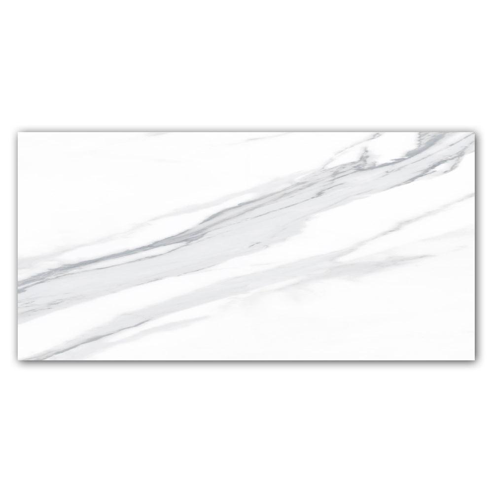 24x48 La Monde Calacatta Light Polished Marble Look Porcelain Tile 24x48 La Monde Calacatta Light Polished Marble Look Porcelain Tile - American Tile Depot