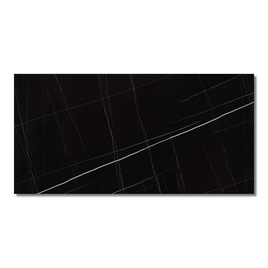 24x48 La Monde Sahara Noir Polished Marble Look Porcelain Tile 24x48 La Monde Sahara Noir Polished Marble Look Porcelain Tile - American Tile Depot