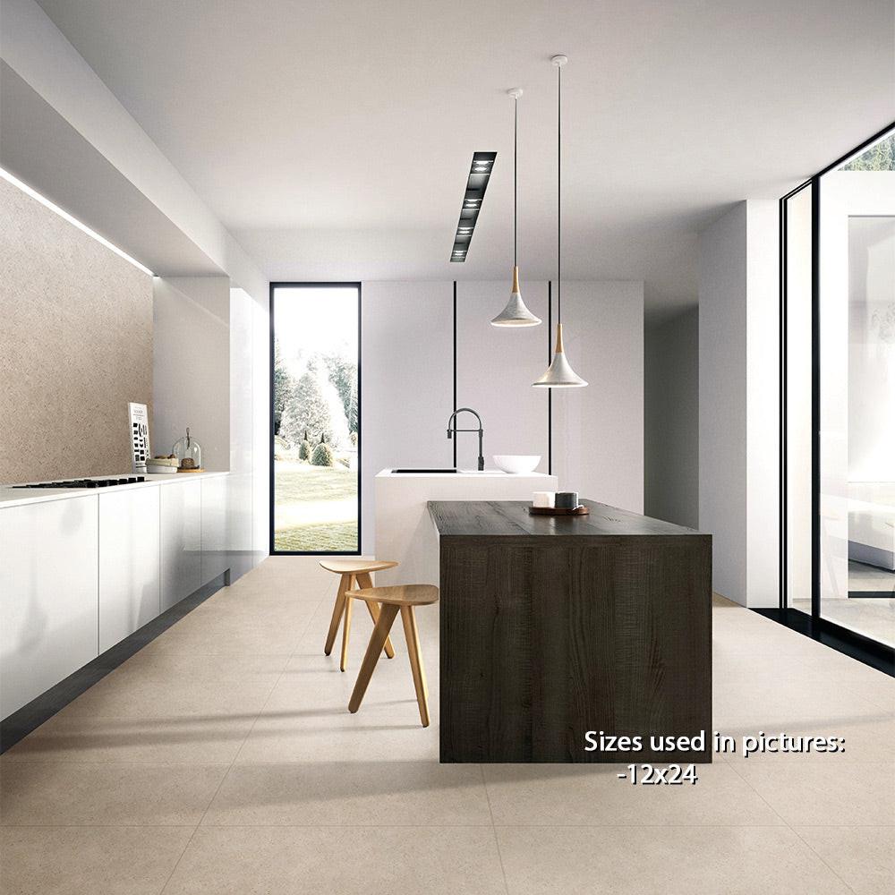 24x48 Limestone Beige Natural Porcelain Tile 24x48 Limestone Beige Natural Porcelain Tile - American Tile Depot