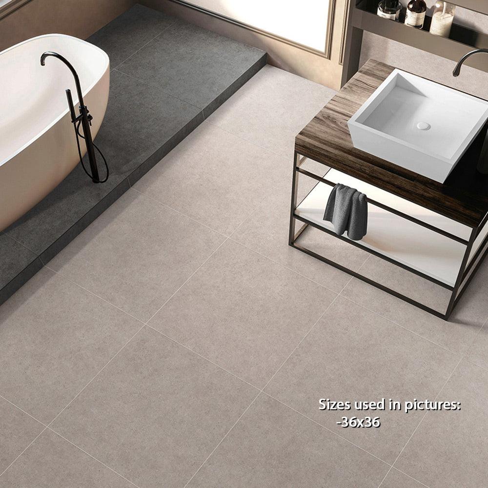 24x48 Limestone Taupe Natural Porcelain Tile 24x48 Limestone Taupe Natural Porcelain Tile - American Tile Depot