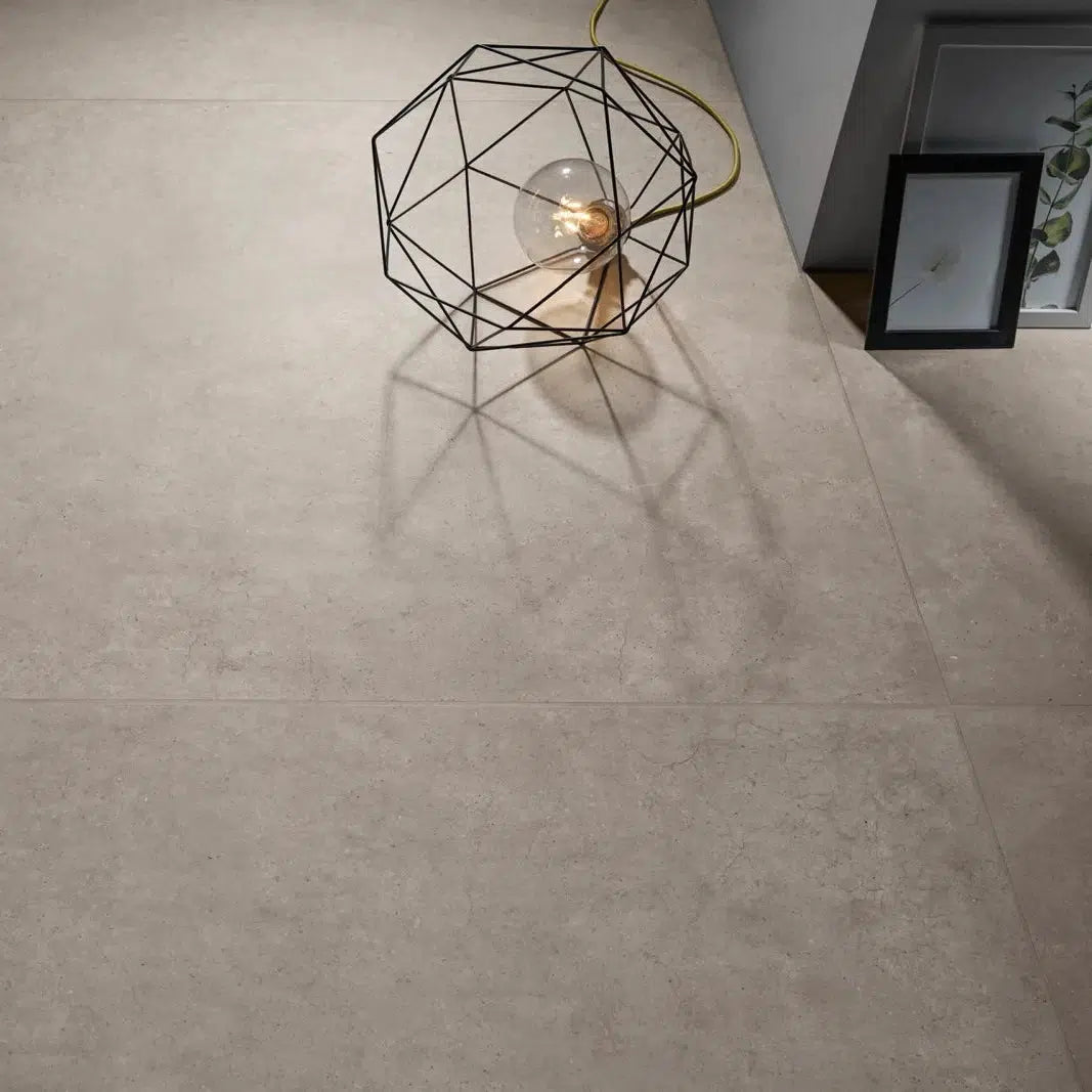 24x48 Lucenor Greige Matte Concrete Look Porcelain Tile - American Tile Depot