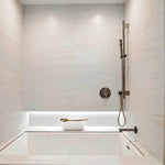 24x48 Lustra White Marble Look Matte Porcelain Tile - American Tile Depot