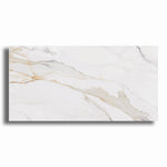24x48 Marble Aureo Gold Polished Marble Look Porcelain Tile - American Tile Depot