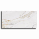 24x48 Marble Aureo Gold Polished Marble Look Porcelain Tile - American Tile Depot