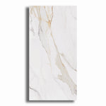 24x48 Marble Aureo Gold Polished Marble Look Porcelain Tile - American Tile Depot