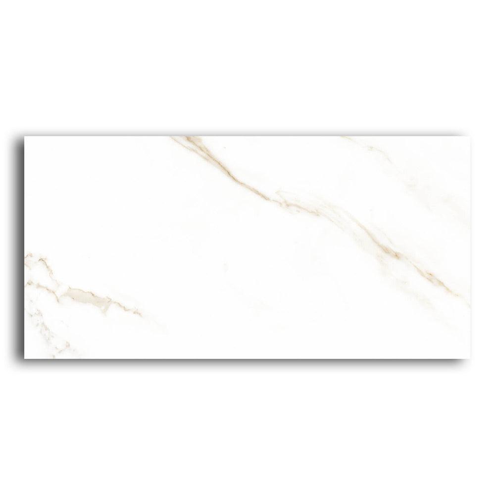 24x48 Marmi Lux Calacatta Gold Polished Marble Look Porcelain Tile 24x48 Marmi Lux Calacatta Gold Polished Marble Look Porcelain Tile - American Tile Depot
