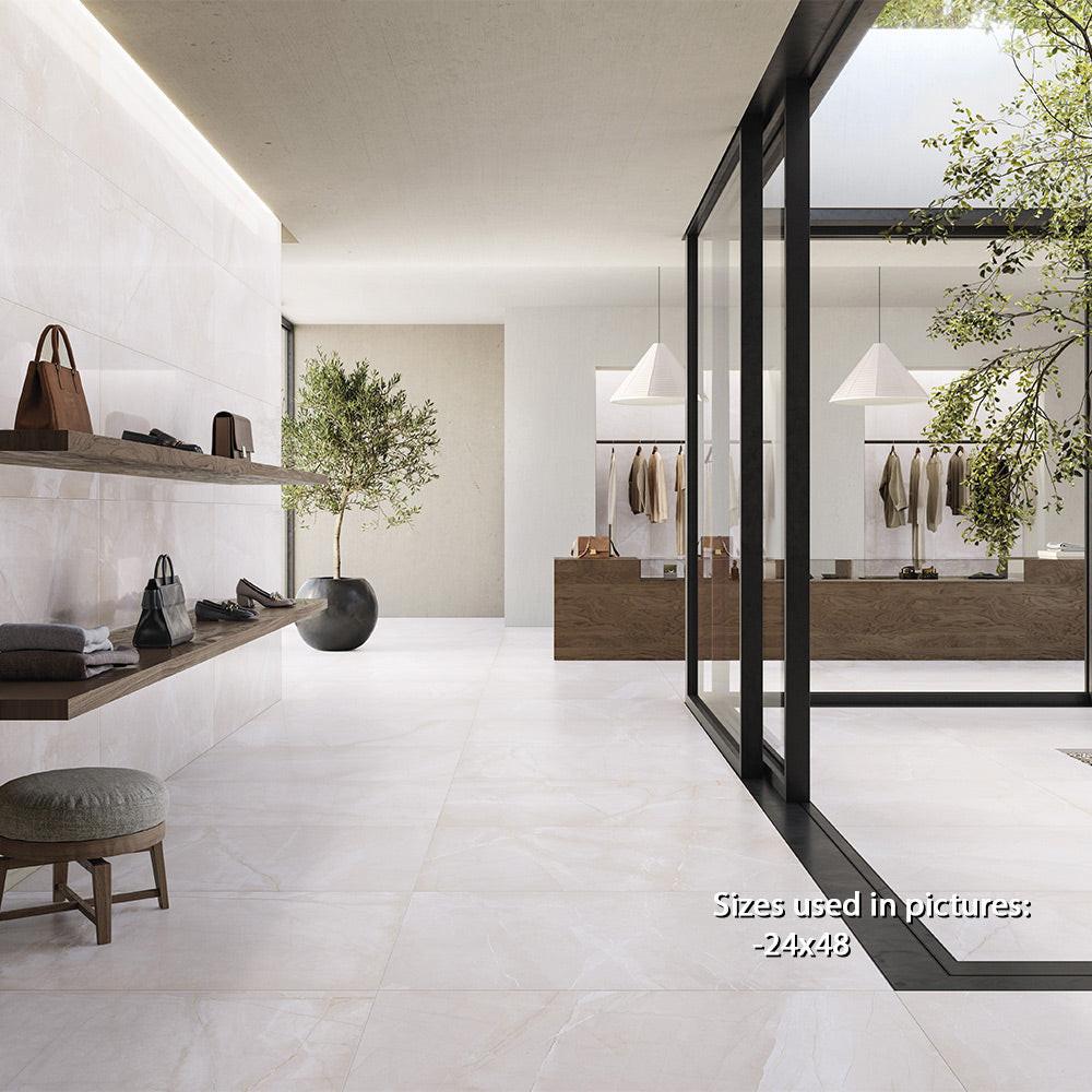 24x48 Marmi Lux Pulpis Ivoire Polished Marble Look Porcelain Tile 24x48 Marmi Lux Pulpis Ivoire Polished Marble Look Porcelain Tile - American Tile Depot