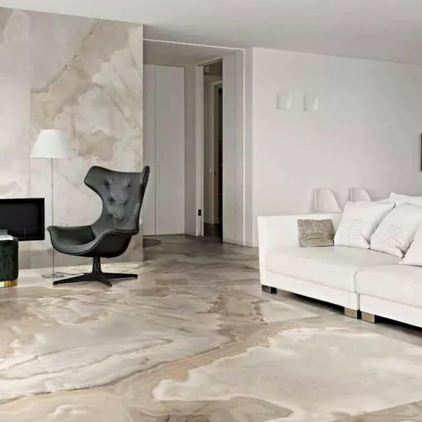 24x48 Maroona Noisette Glossy Onyx Look Porcelain Tile 24x48 Maroona Noisette Glossy Onyx Look Porcelain Tile - American Tile Depot