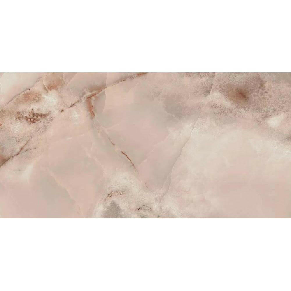 24x48 Maroona Rose Glossy Onyx Look Porcelain Tile 24x48 Maroona Rose Glossy Onyx Look Porcelain Tile - American Tile Depot