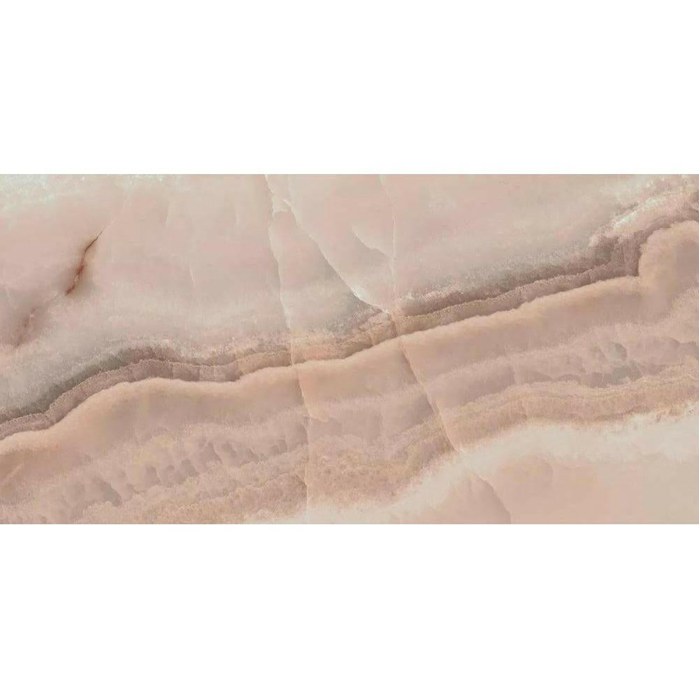 24x48 Maroona Rose Glossy Onyx Look Porcelain Tile 24x48 Maroona Rose Glossy Onyx Look Porcelain Tile - American Tile Depot