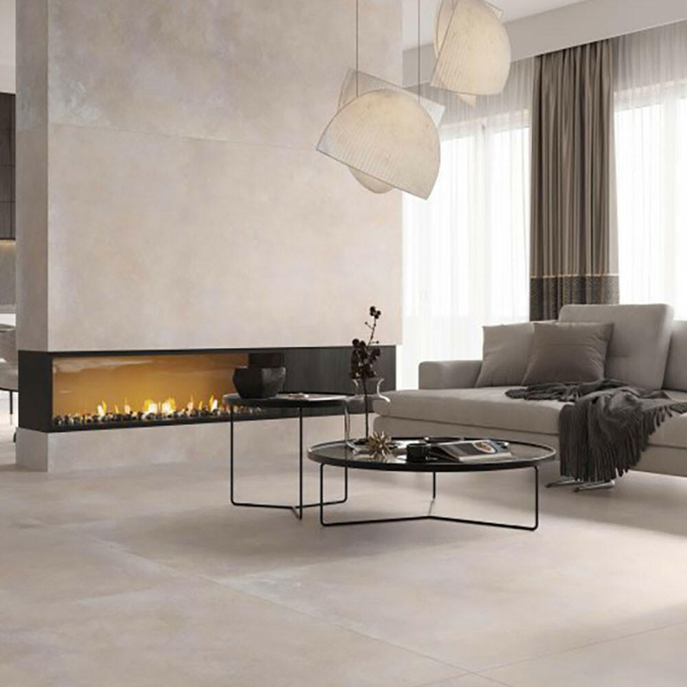 24x48 Modern Ivory Matte Concrete Look Porcelain Tile 24x48 Modern Ivory Matte Concrete Look Porcelain Tile - American Tile Depot