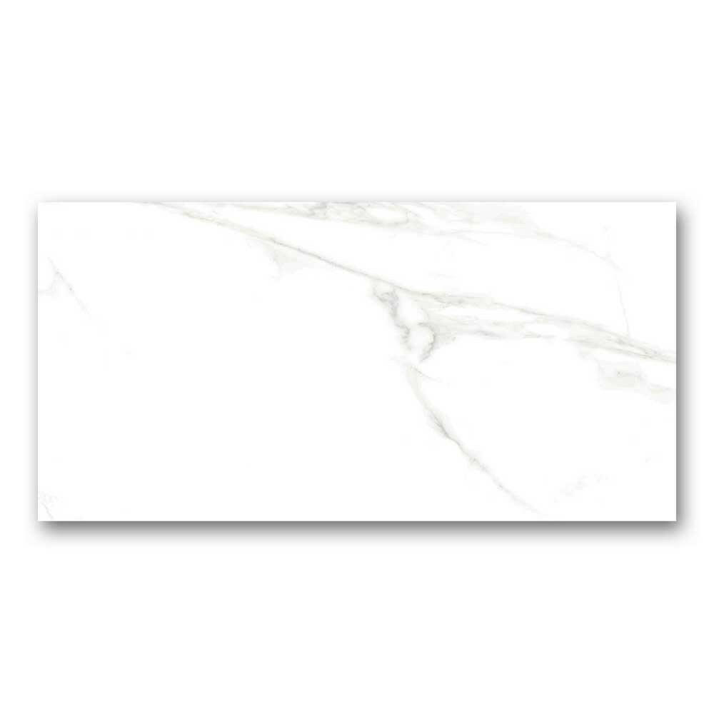 24x48 Naples White Polished Marble Look Porcelain Tile 24x48 Naples White Polished Marble Look Porcelain Tile - American Tile Depot