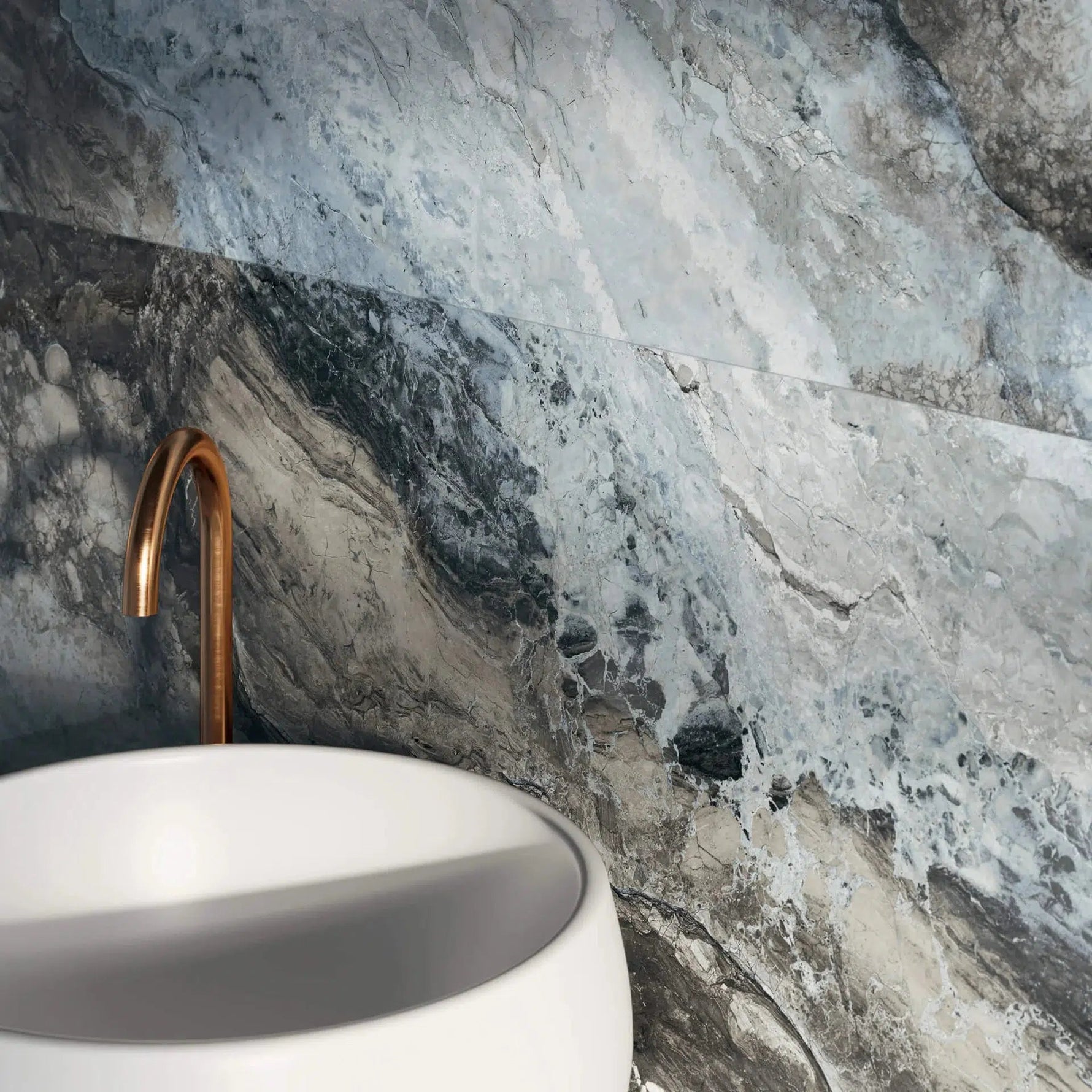 24x48 Obscura Ocean Matte Onyx Look Porcelain Tile 24x48 Obscura Ocean Matte Onyx Look Porcelain Tile - American Tile Depot