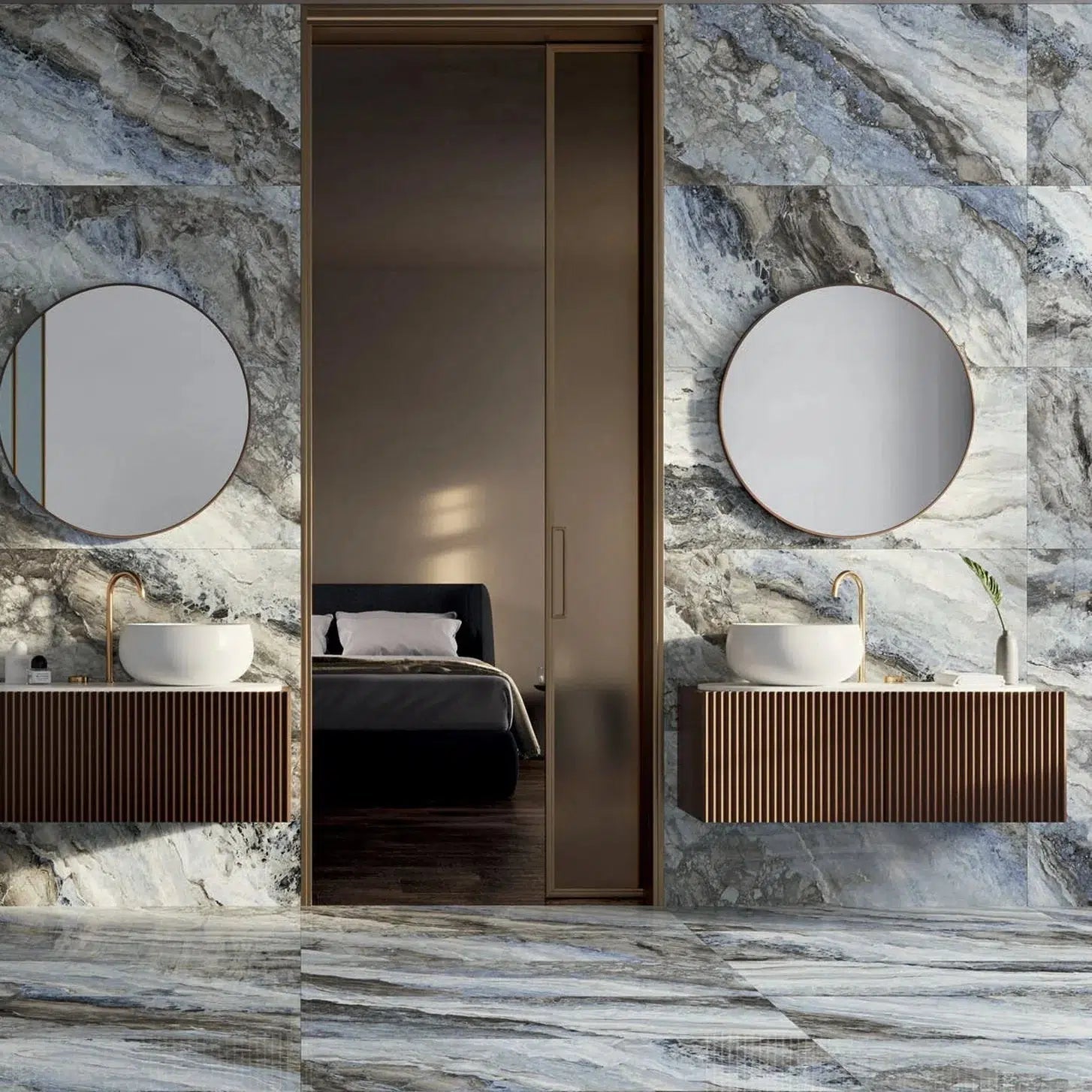 24x48 Obscura Ocean Polished Onyx Look Porcelain Tile 24x48 Obscura Ocean Polished Onyx Look Porcelain Tile - American Tile Depot