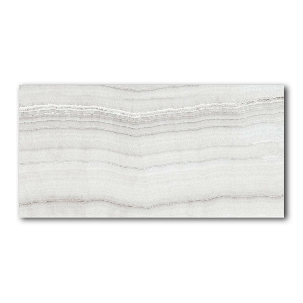 24x48 Pathira Silver Levigato Glossy Onyx Look Porcelain Tile - American Tile Depot
