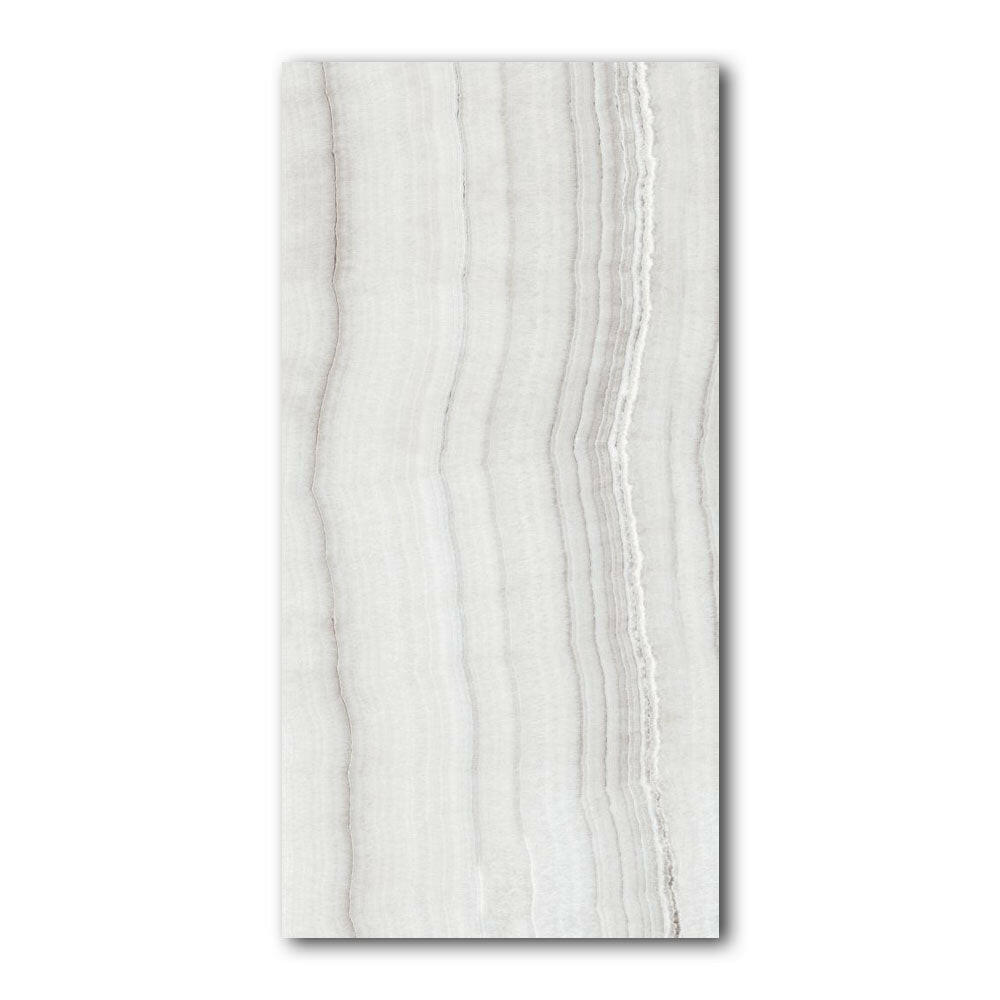 24x48 Pathira Silver Levigato Glossy Onyx Look Porcelain Tile - American Tile Depot