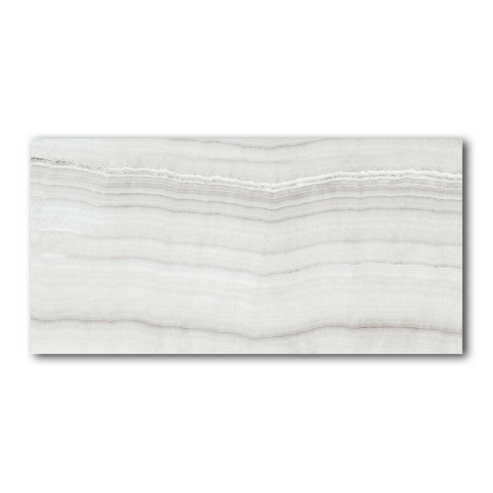 24x48 Pathira Silver Levigato Glossy Onyx Look Porcelain Tile - American Tile Depot