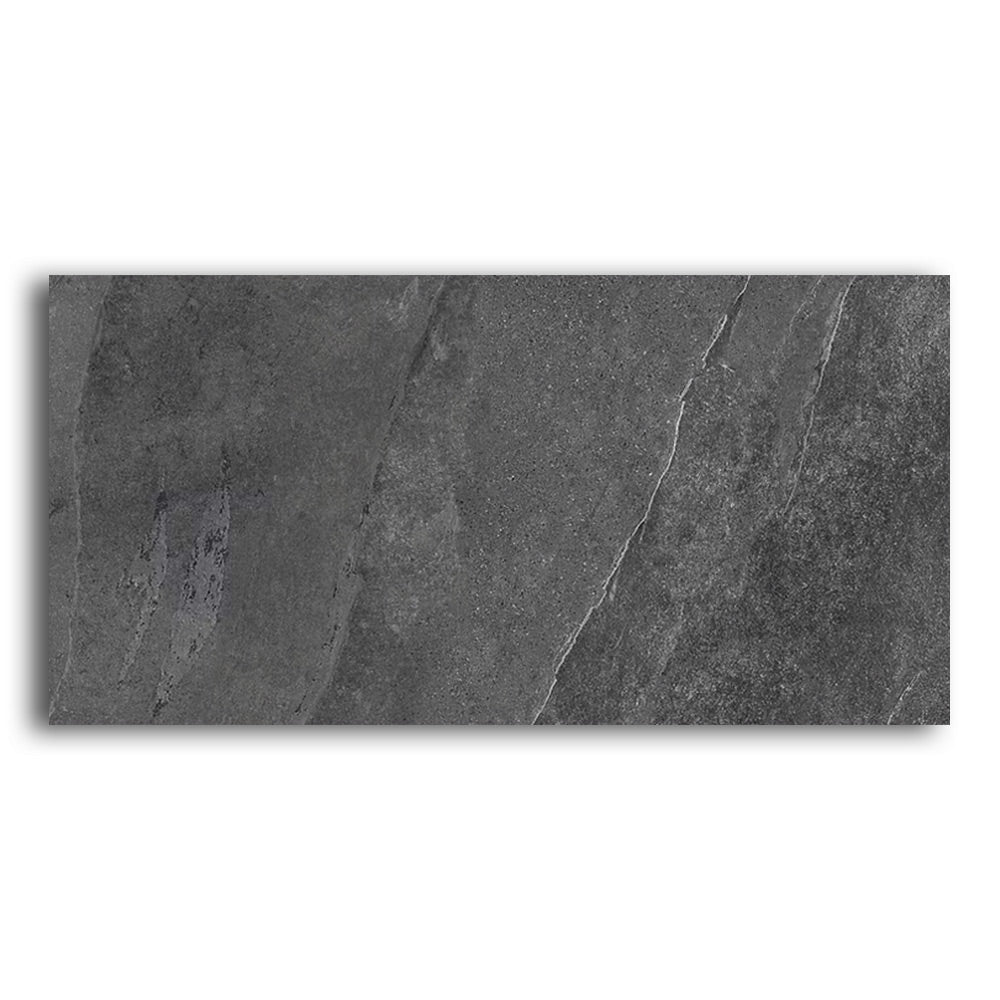 24x48 Pietra Ligure Anthracite Natural Stone Look Porcelain Tile