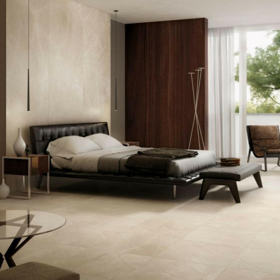 24x48 Prevara Moon Beige Lux Polished Marble Look Porcelain Tile 24x48 Prevara Moon Beige Lux Polished Marble Look Porcelain Tile - American Tile Depot
