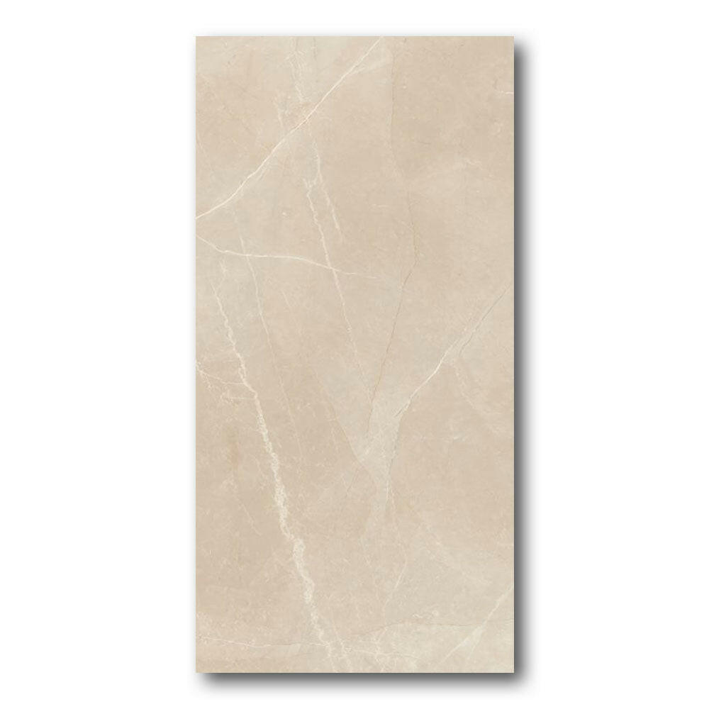24x48 Prevara Moon Beige Lux Polished Marble Look Porcelain Tile 24x48 Prevara Moon Beige Lux Polished Marble Look Porcelain Tile - American Tile Depot