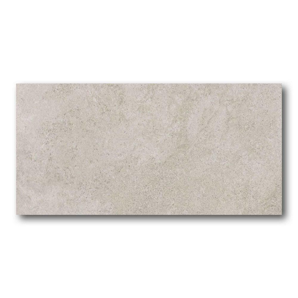 24x48 Zivora Gris Matte Limestone Look Porcelain Tile
