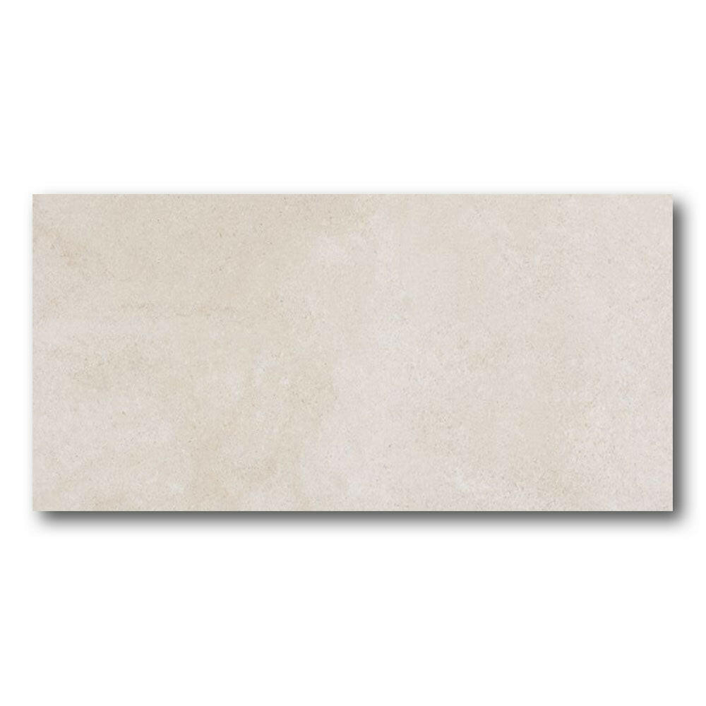 24x48 Zivora Marfil Matte Limestone Look Porcelain Tile