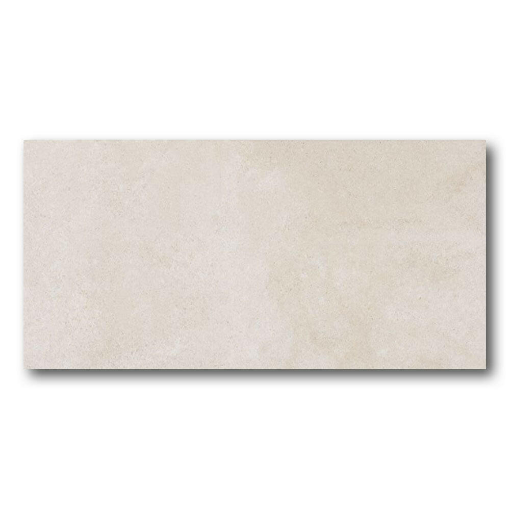 24x48 Zivora Marfil Matte Limestone Look Porcelain Tile