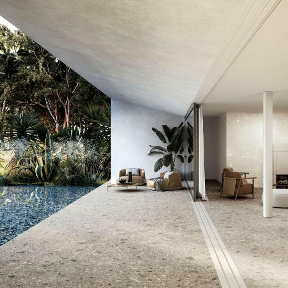 24x48 Raviora Beige Matte Terrazzo Look Porcelain Tile 24x48 Raviora Beige Matte Terrazzo Look Porcelain Tile - American Tile Depot
