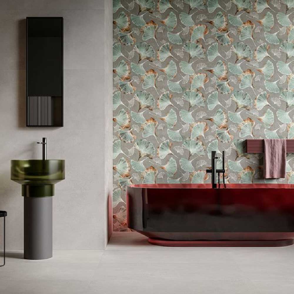 24x48 Luxora Dandelion Matte Floral Luxora Porcelain Tile