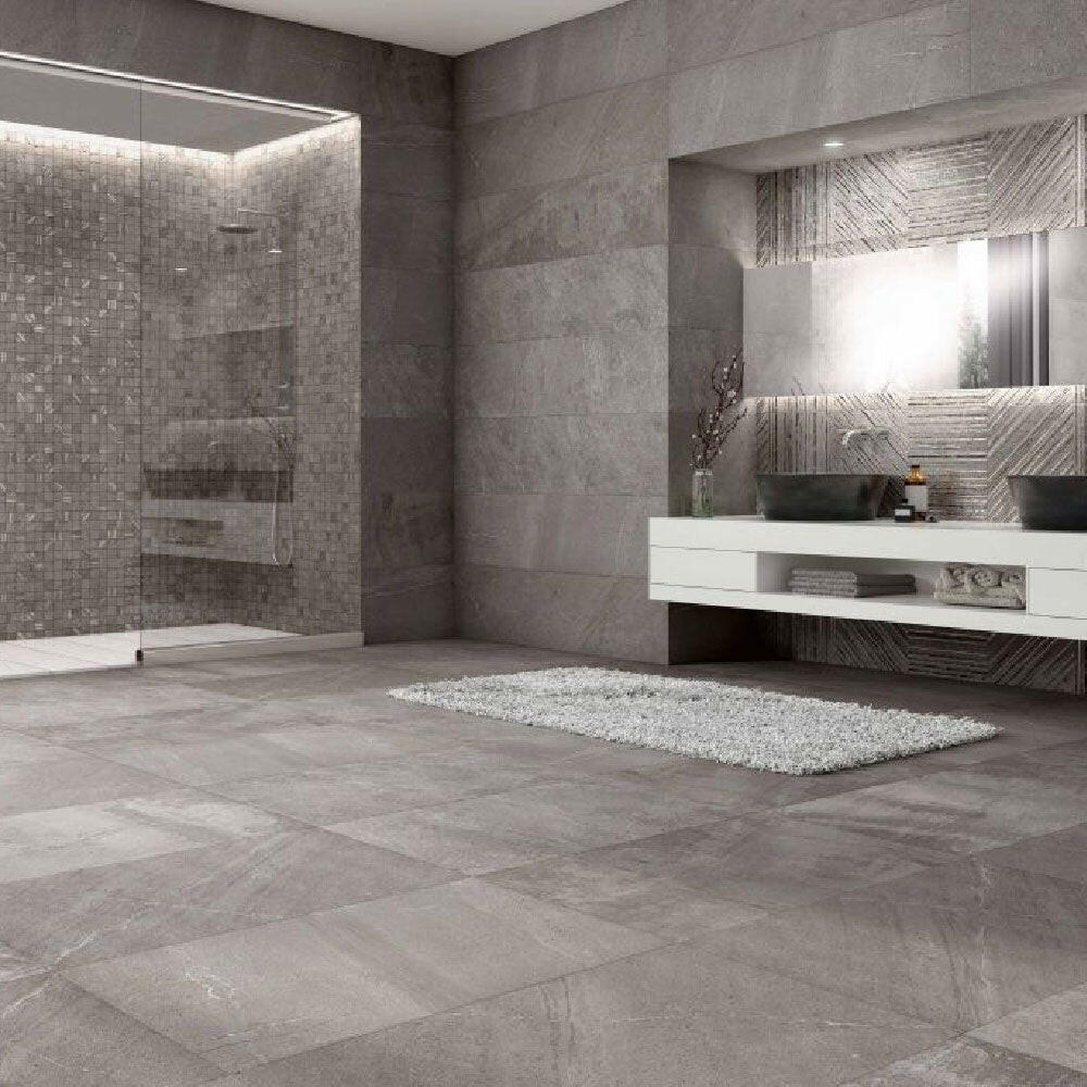 24x48 Sandrya Basalt Lappato Stone Look Polished Porcelain Tile 24x48 Sandrya Basalt Lappato Stone Look Polished Porcelain Tile - American Tile Depot