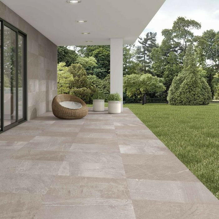 24x48 Sandrya Grey Lappato Stone Look Polished Porcelain Tile 24x48 Sandrya Grey Lappato Stone Look Polished Porcelain Tile - American Tile Depot