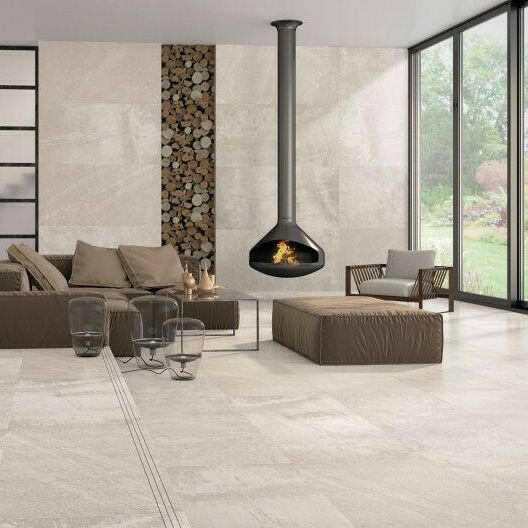 24x48 Sandrya Ice Lappato Stone Look Polished Porcelain Tile 24x48 Sandrya Ice Lappato Stone Look Polished Porcelain Tile - American Tile Depot