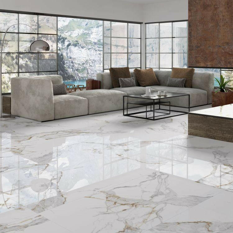 24x48 Solivra Polished Marble Look Porcelain Tile 24x48 Solivra Polished Marble Look Porcelain Tile - American Tile Depot
