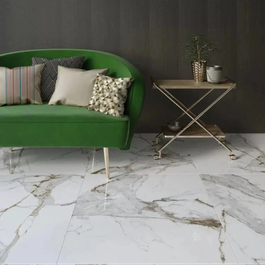 24x48 Solivra Polished Marble Look Porcelain Tile 24x48 Solivra Polished Marble Look Porcelain Tile - American Tile Depot
