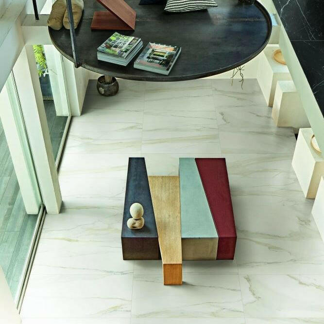24x48 Solviera Calacatta Gold Matte Marble Look Porcelain Tile 24x48 Solviera Calacatta Gold Matte Marble Look Porcelain Tile - American Tile Depot