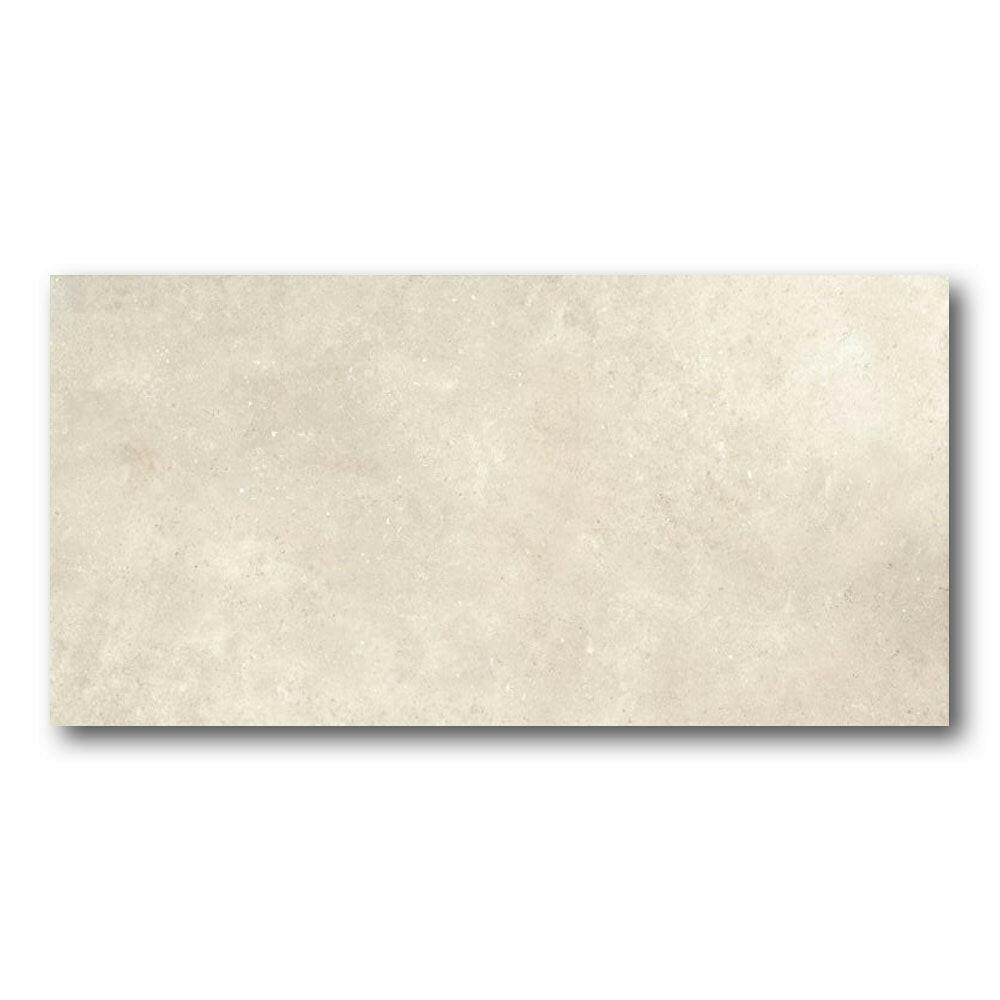24x48 Tempesta Cream Nat Matte Limestone Look Porcelain Tile