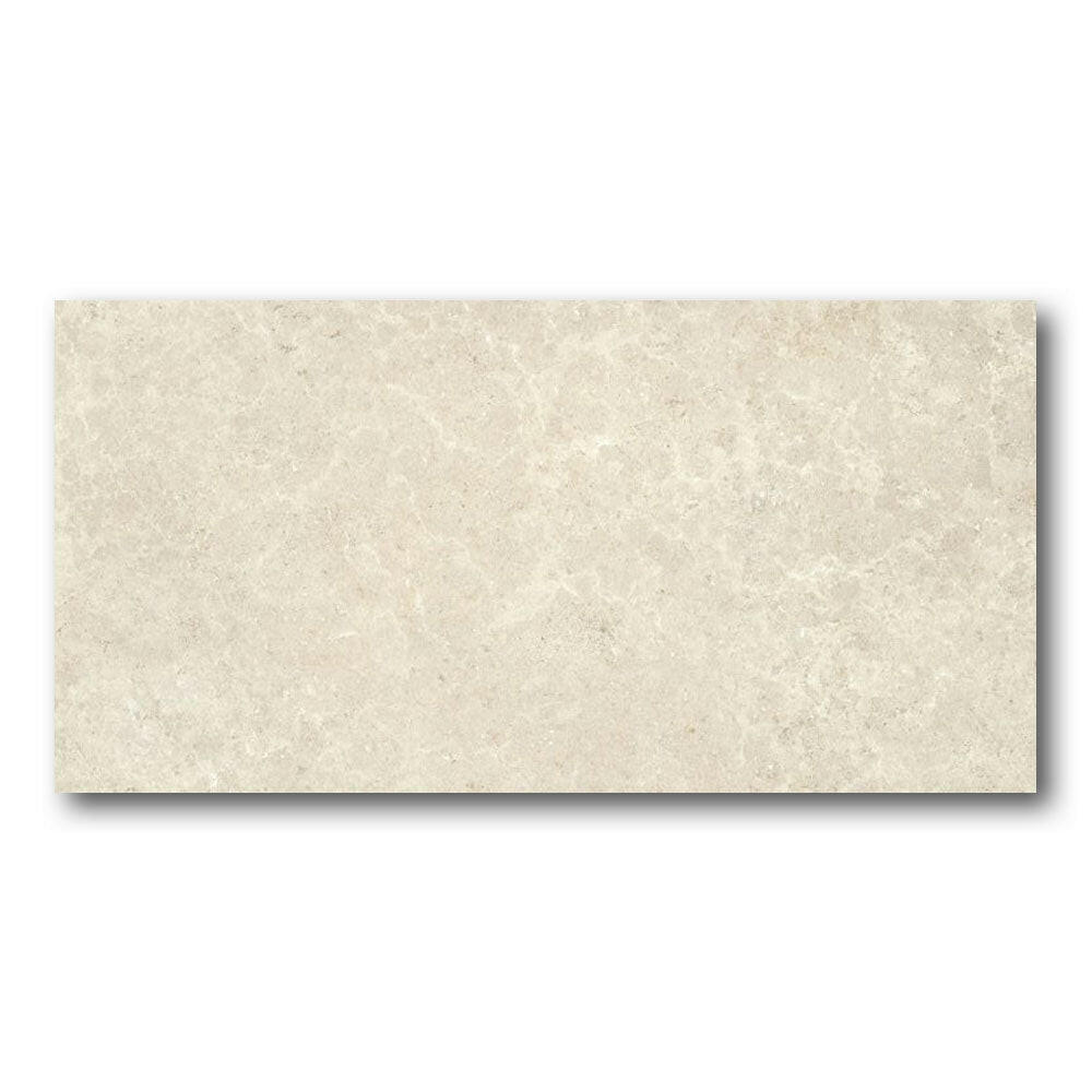 24x48 Tempesta Cream Nat Matte Limestone Look Porcelain Tile