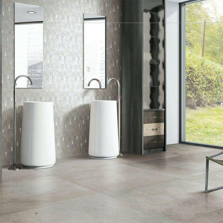 24x48 Temper Frost Matte Metal Look Porcelain Tile 24x48 Temper Frost Matte Metal Look Porcelain Tile - American Tile Depot