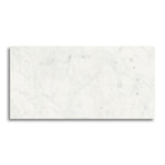 24x48 Tempesta White Glossy Polished Marble Look Porcelain Tile - American Tile Depot