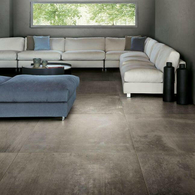 24x48 Thivora Gris Matte Concrete Look Porcelain Tile - American Tile Depot