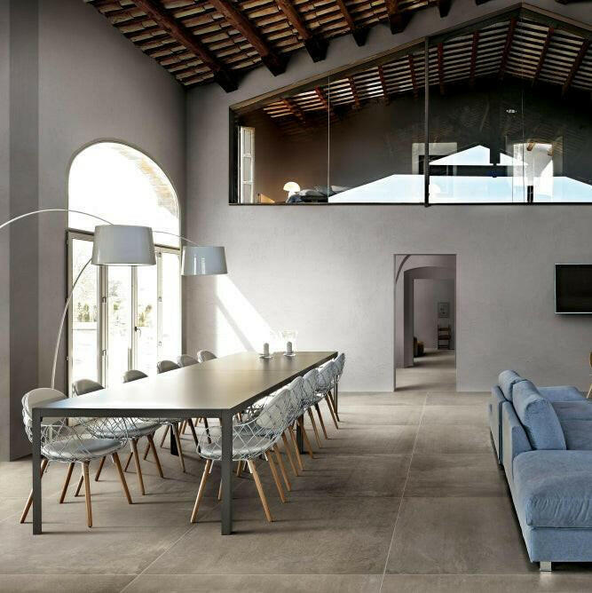 24x48 Thivora Gris Matte Concrete Look Porcelain Tile - American Tile Depot
