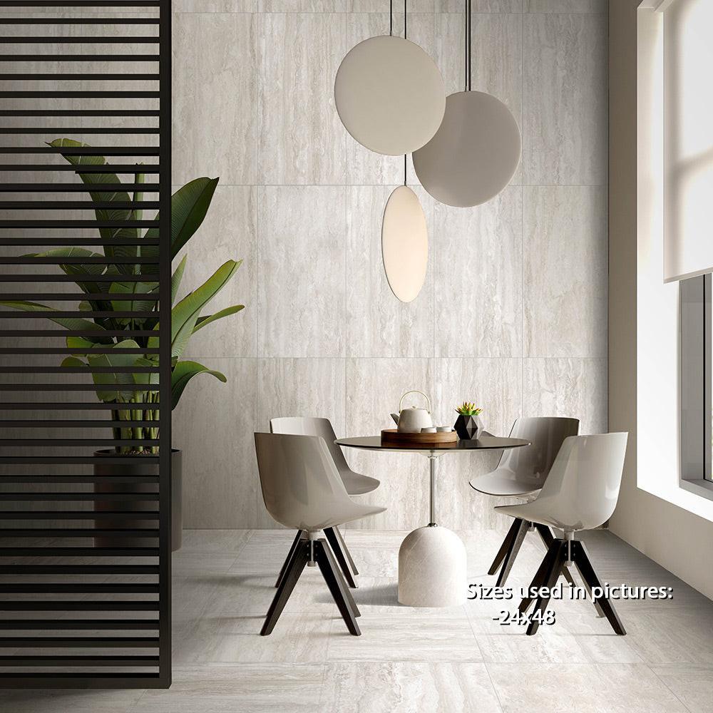 24x48 Travertine Bone Natural Porcelain Tile 24x48 Travertine Bone Natural Porcelain Tile - American Tile Depot