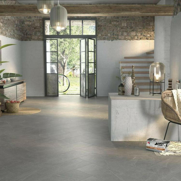 24x48 Trelora Argent Matte Limestone Look Porcelain Tile 24x48 Trelora Argent Matte Limestone Look Porcelain Tile - American Tile Depot