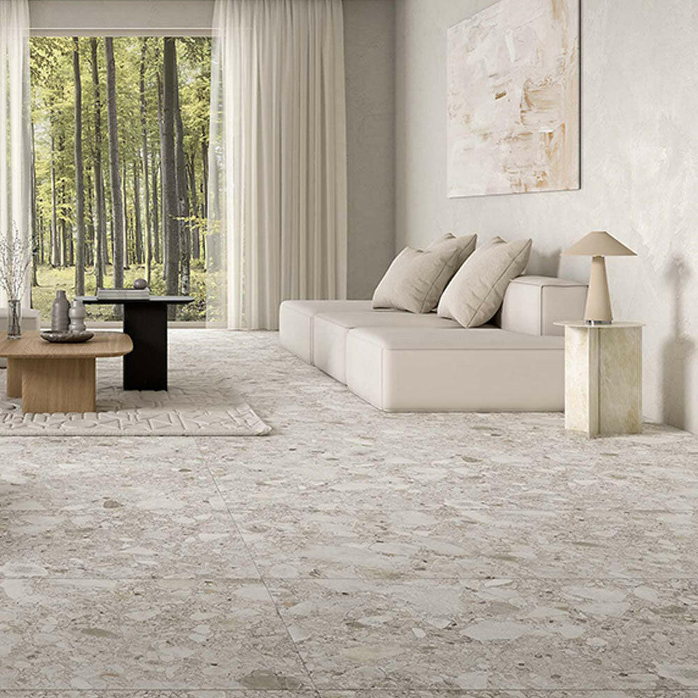 24x48 Unique Ceppo Bone Matte Terrazzo Look Porcelain Tile 24x48 Unique Ceppo Bone Matte Terrazzo Look Porcelain Tile - American Tile Depot