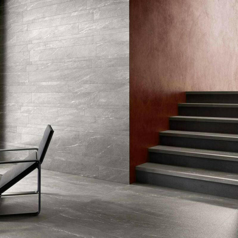24x48 Urbion Grey Matte Limestone Look Porcelain Tile 24x48 Urbion Grey Matte Limestone Look Porcelain Tile - American Tile Depot