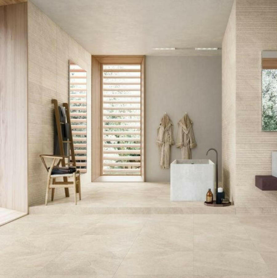 24x48 Urvella Ivory Matte & Grip Limestone Look Porcelain Tile 24x48 Urvella Ivory Matte & Grip Limestone Look Porcelain Tile - American Tile Depot