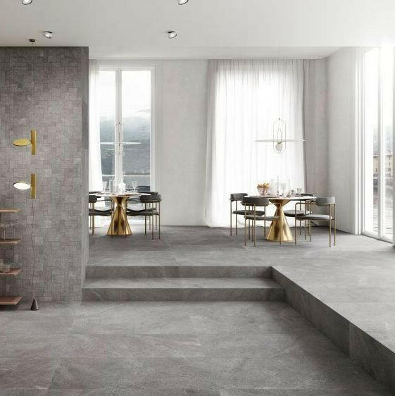 24x48 Urvella Lava Matte & Grip Limestone Look Porcelain Tile 24x48 Urvella Lava Matte & Grip Limestone Look Porcelain Tile - American Tile Depot